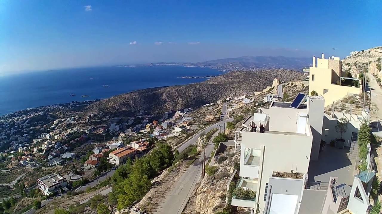 drone view of  panorama saronida