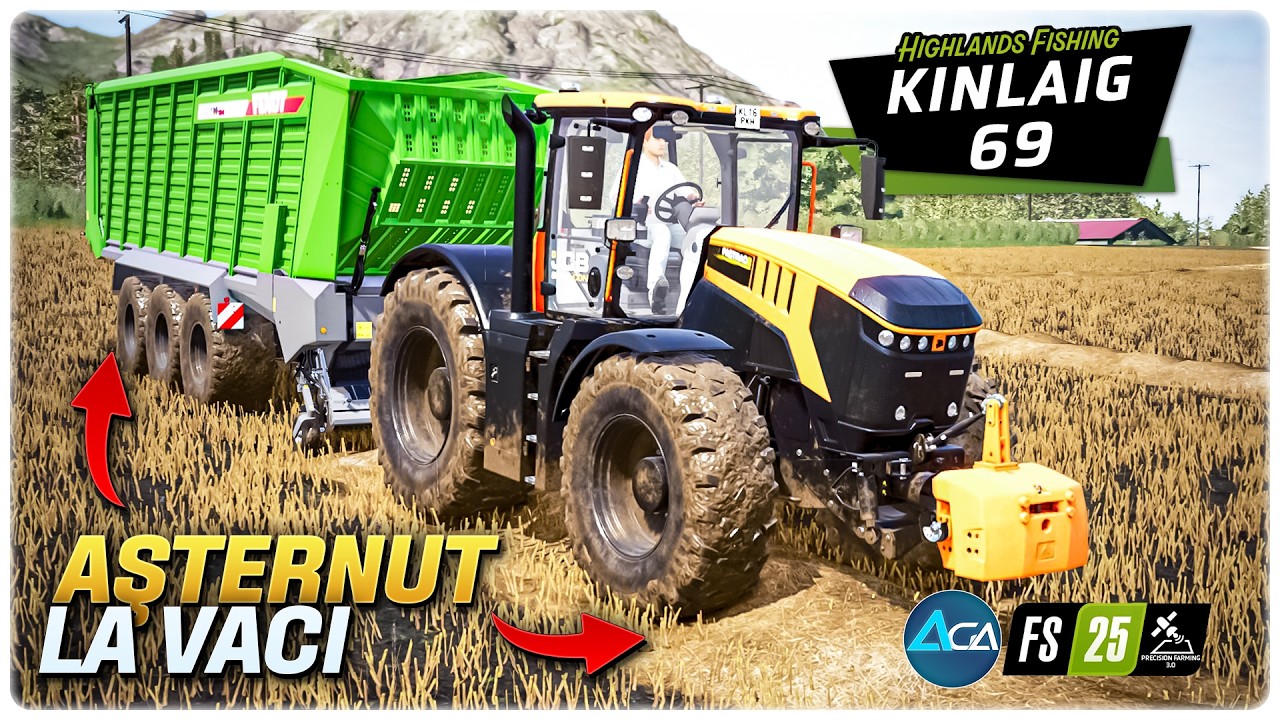 Nu sufăr blower-ele de paie, aşa că am căutat altă soluţie - Gameplay Română FS25 Kinlaig 69