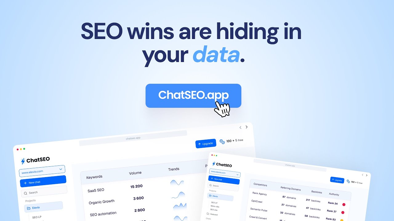 ChatSEO &mdash; Your AI SEO Team in One Chat