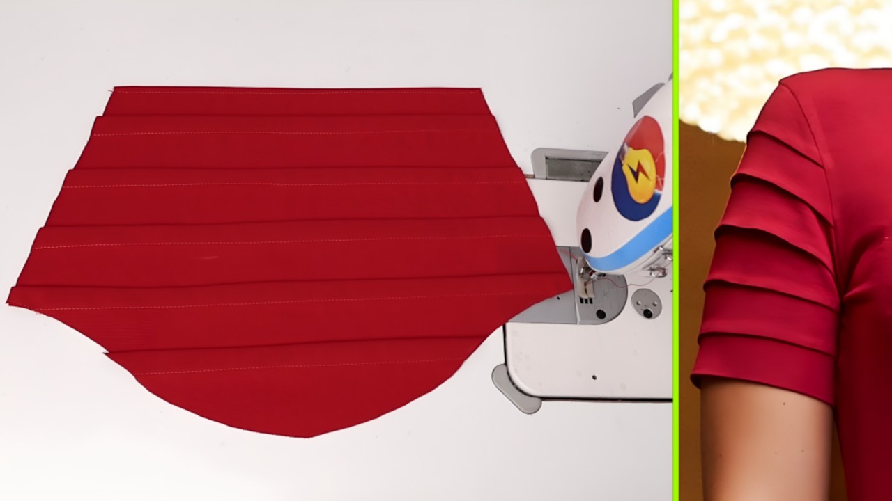 Sewing hacks: How to cut and stitch women's kurti sleeve designs with pin tucks.