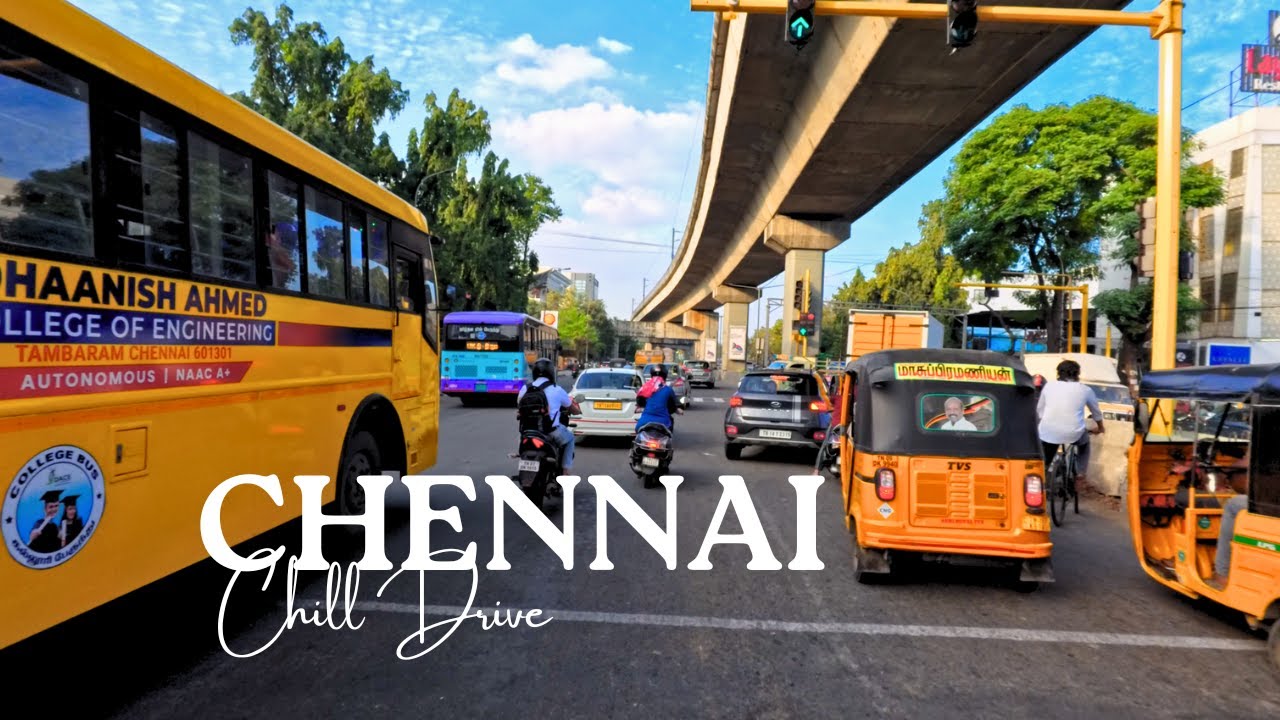 Chennai Chill Drive | Guindy to Ashok Pillar [4K]