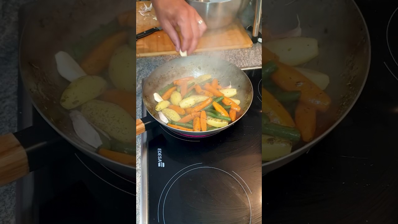 Po&ecirc;l&eacute;e de L&eacute;gumes la Recette Rapide 🥕 #cuisson #legumes #recetterapide #poele #cooking #vegetables