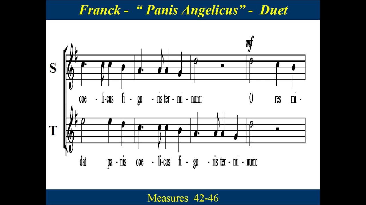 Panis Angelicus - Franck - Duet - Score