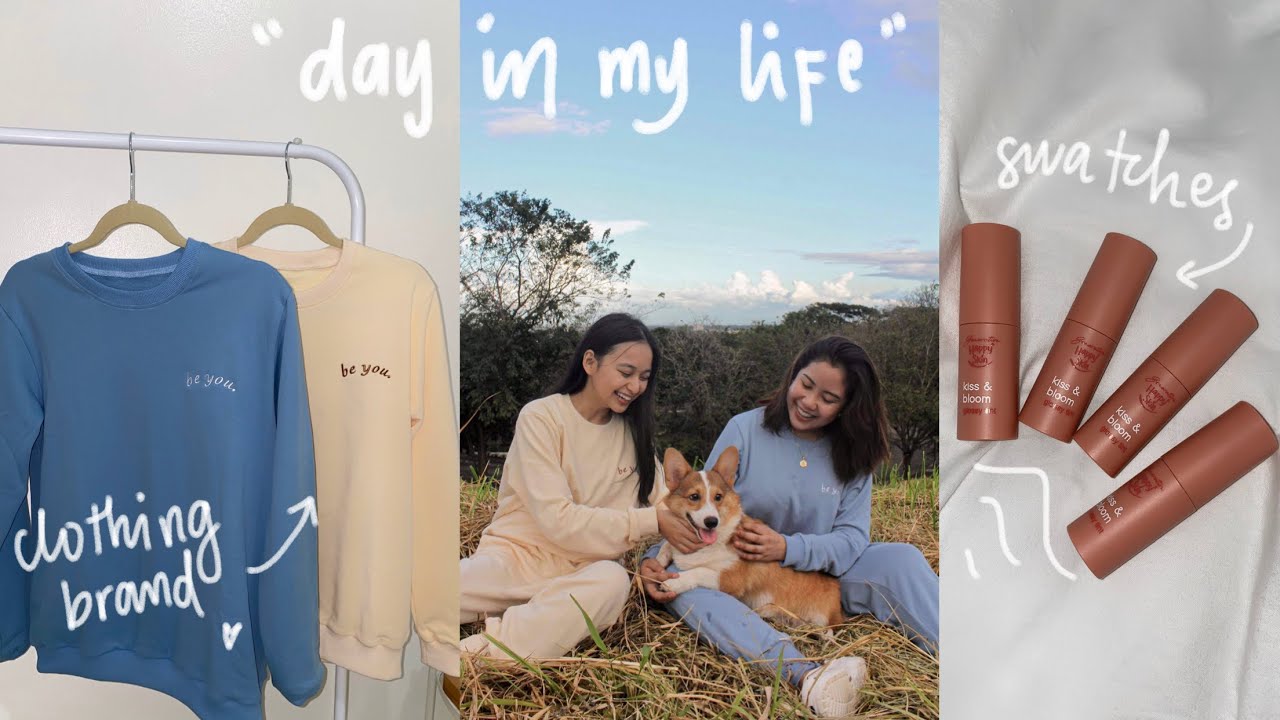 a day in my life ♡ | photoshoot, friends, swatches, & mini decor haul!