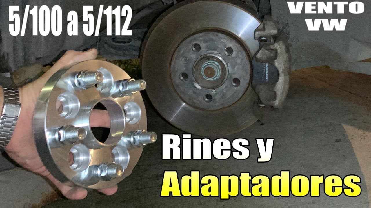 Adaptadores 5/100 a 5/112 y rines nuevos al vento | Volkswagen VENTO |