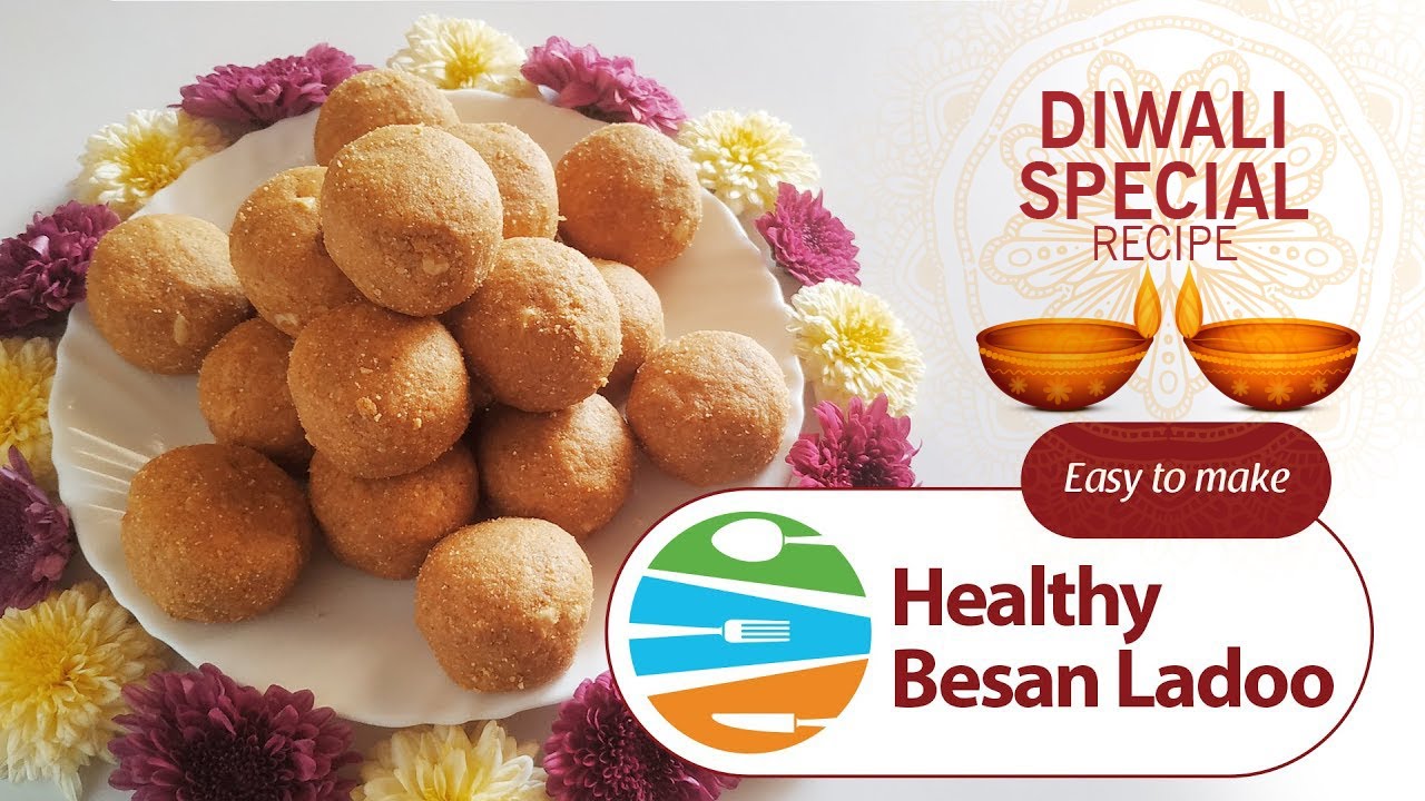 दिवाळी साठी, कुरकुरीत तोंडामध्ये न चिकटणारे हेल्दी बेसनचे लाडू Healthy Besan Ladoo, 
