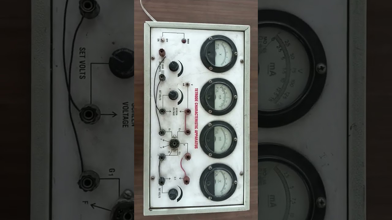 Tetrode characteristics experiment