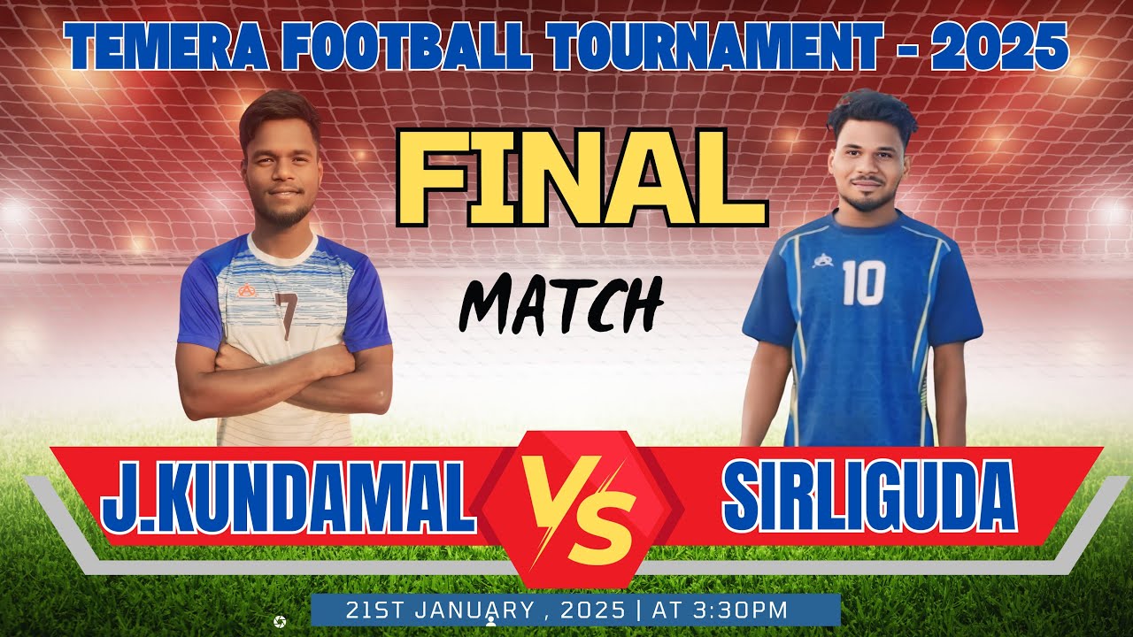 🔴LIVE  I FINAL l JHARKUNDAMAL vs SIRLIGUDA I TEMERA FOOTBALL TOURNAMENT 2025 I