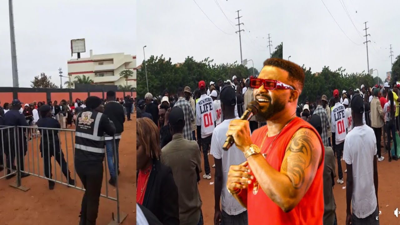 EN DIRECT: FALLY IPUPA ENTRE DES FANS AU STADE DAGOSTO À LUANDA, ANGOLA TOMBÉ PLEIN PORTE EBUKANI