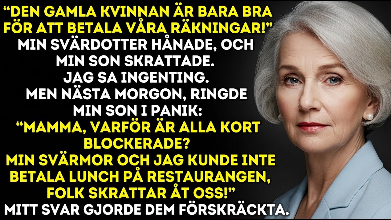 Varför är alla kort spärrade? Jag och min svärmor kunde inte betala lunchen