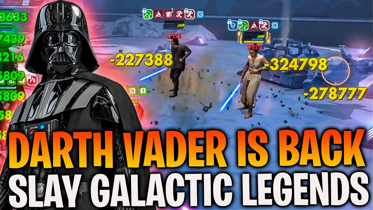 Дарт Вейдер ВЕРНУЛСЯ и разносит Галактических Легенд в SWGoH!