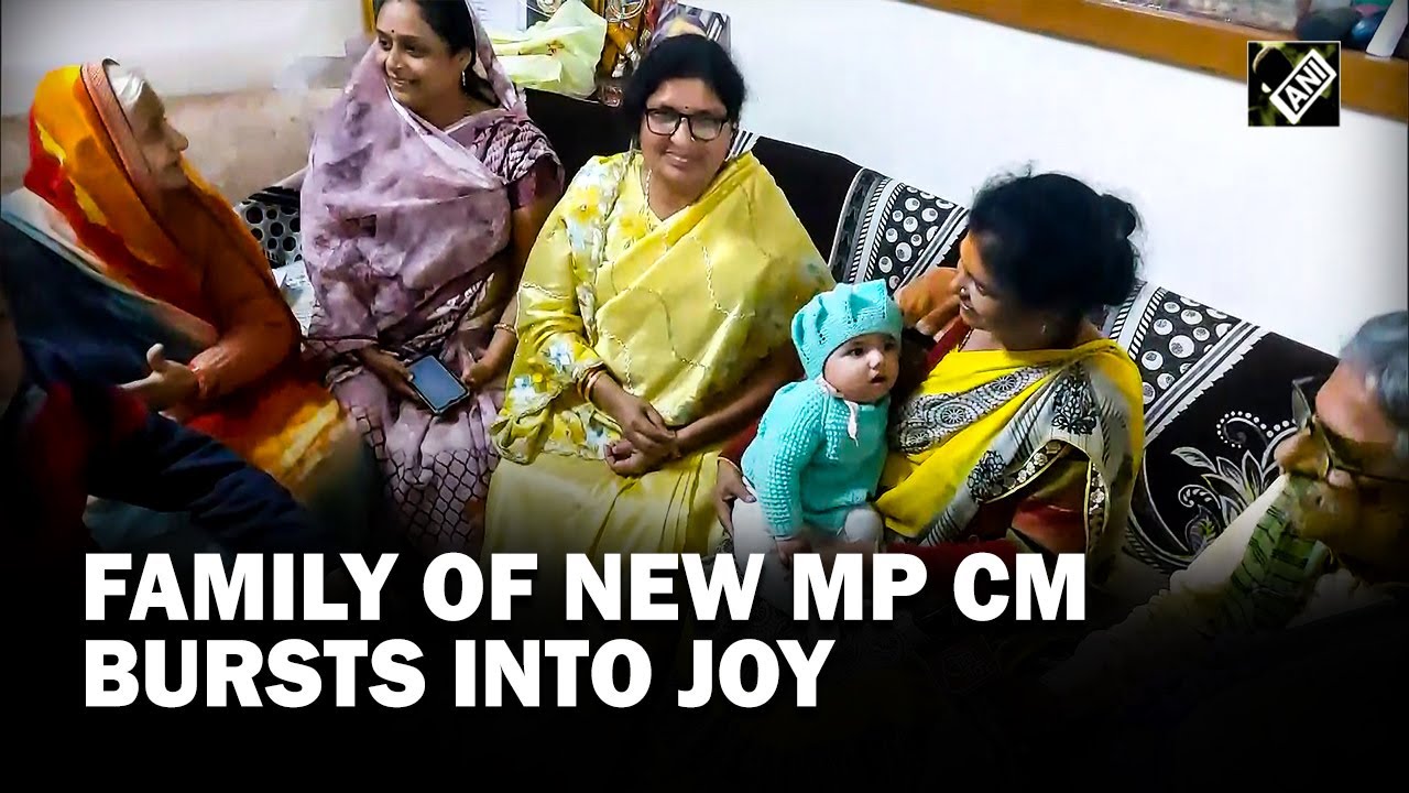 Mohan Yadav&rsquo;s family celebrates as BJP appoints him as new CM of Madhya Pradesh