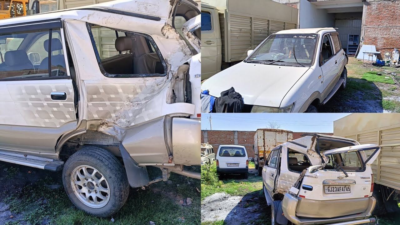 chevrolet Tavera full repair and body works #mini.g.wagon denting painting 🖌️🖌️