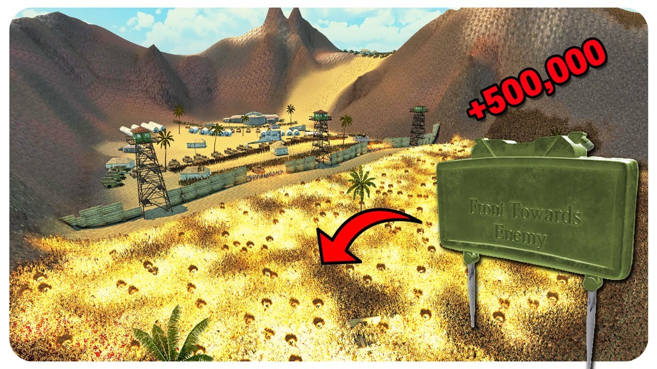 Can The Minefield Base Survive 4 MILLION ZOMBIES? – Ultimate Epic Battle Simulator 2 UEBS 2 (4K)