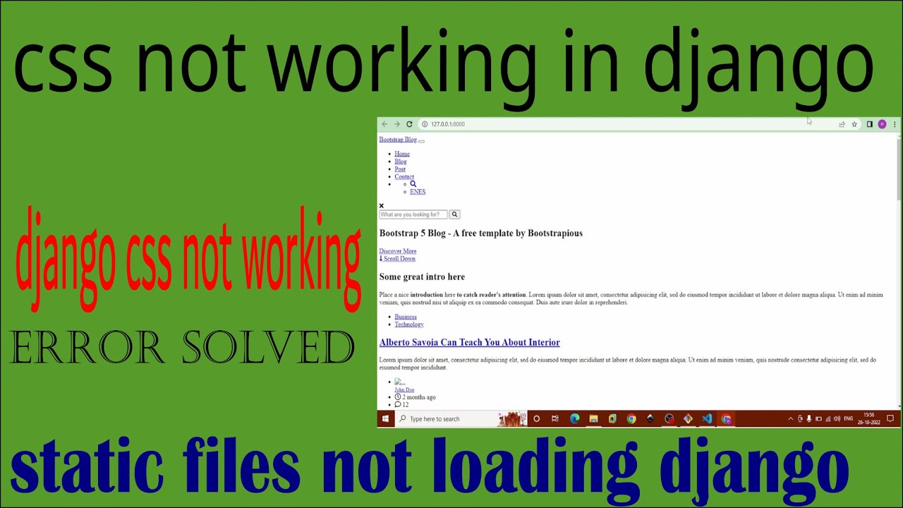 django css not working | static files not loading django | css not working in django