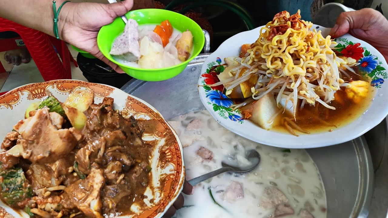 KULINER MURAH RUJAK CINGUR, LONTONG MIE, KOLAK 7000 LEGEND 35 TAHUN DI TENGAH KOTA