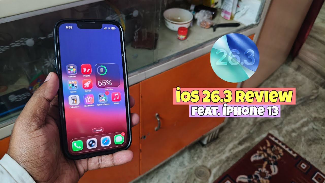 iOS 26.3 Review - Newly Added Features + Battery Life Update | Apple iPhone 13