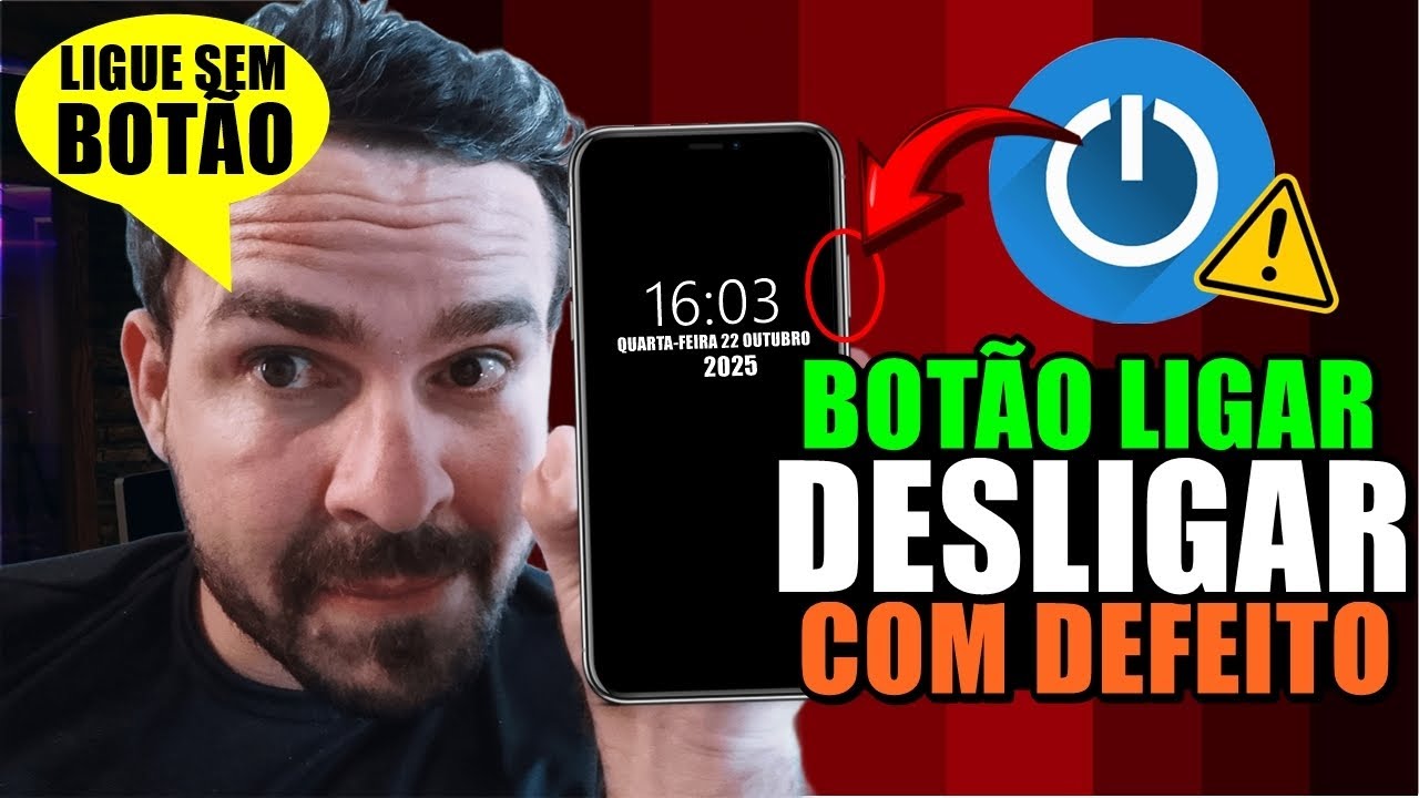 Como LIGAR o CELULAR sem o BOT&Atilde;O LIGAR e DESLIGAR FUNCIONANDO ou com DEFEITO?