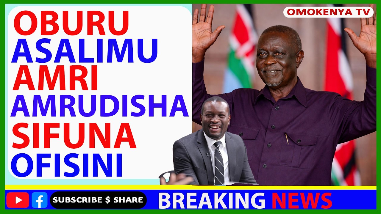 Breaking News: Oburu Na Wanga Wakubali Kumrudisha Sifuna Ofisini Kuwa Katibu Mkuu