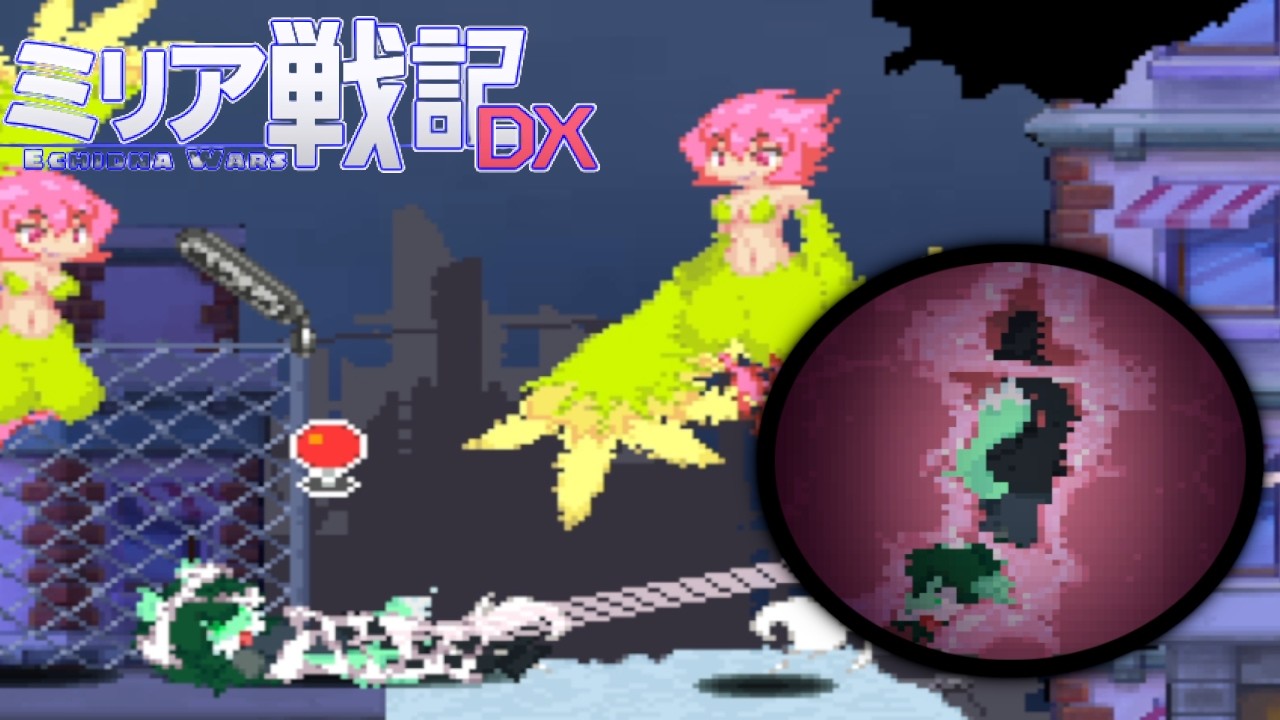 Echidna wars DX Laura Secret town gameplay