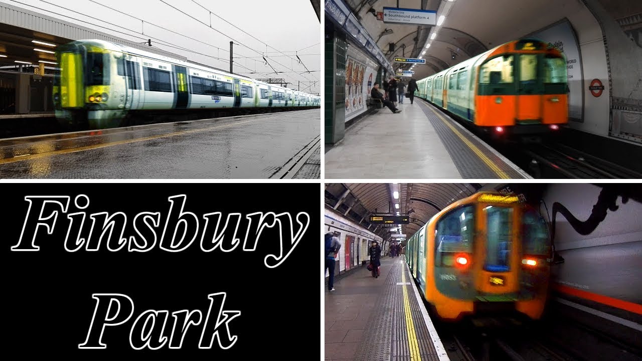 Станция Finsbury Park : метрополитен - Национальный рельс ( Лондон )