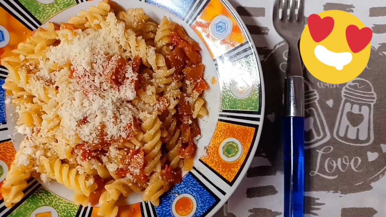 Pasta acciughe e peperoni super gustose!