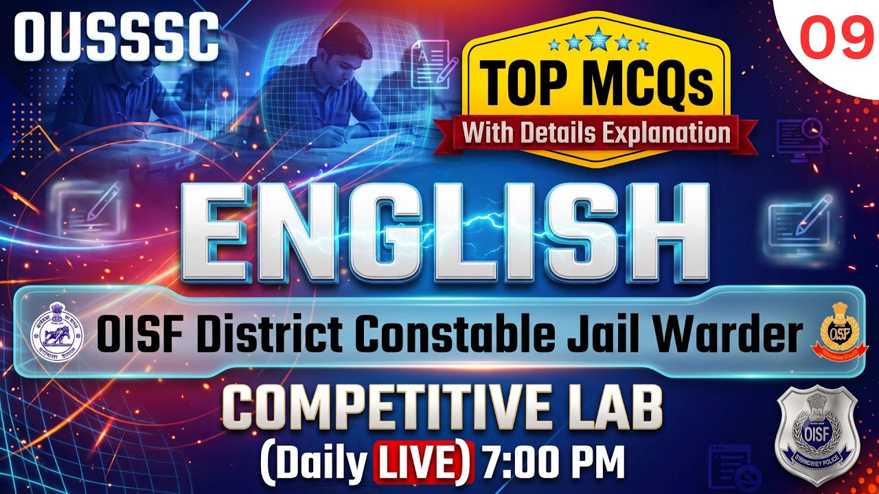 OISF Dist. Constable | TOP MCQs #bikashsirenglish7 #bikashsir #englishgrammar #oisf #oisfconstable