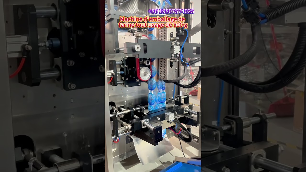 Machine de remplissage et de pesage de farine tout usage de 500 g, emballage vertical de la poudre