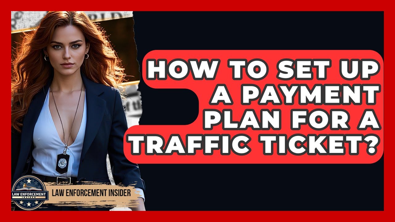 How To Set Up A Payment Plan For A Traffic Ticket? - Law Enforcement Insider