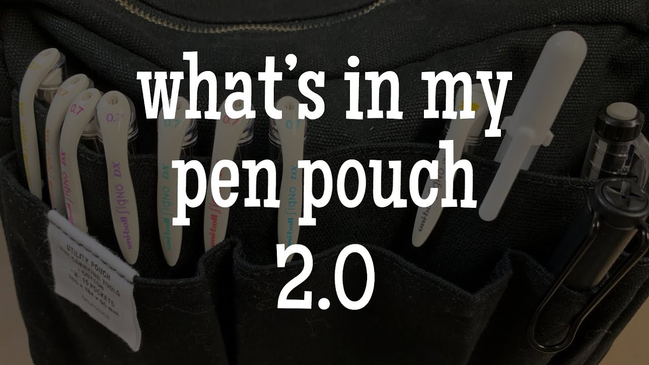 What’s in my Pen Pouch 2.0 | Delfonics Medium Utility Pouch | April 2019