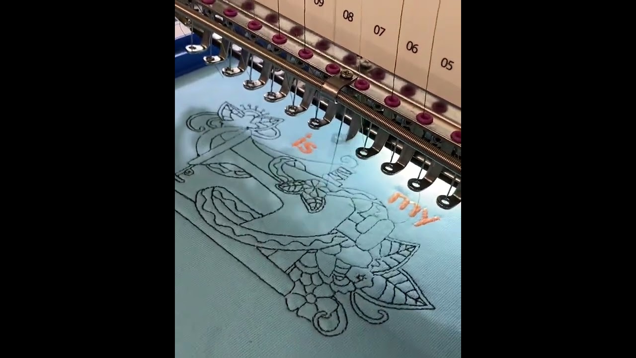 How to transfer a design from a flash drive to your Bai embroidery machine.