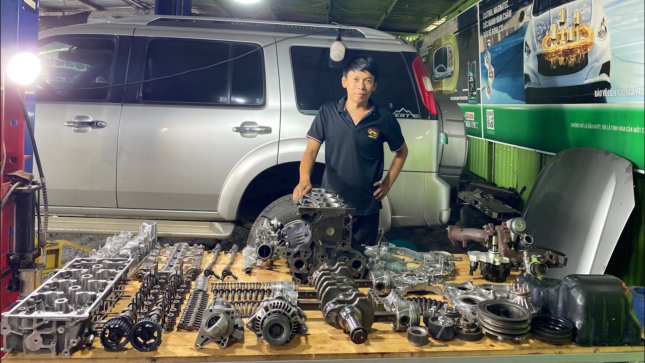 Đại Tu Máy Máy Ford Everest 2010: Toàn Bộ Quá Trình Đại Tu Phục Hồi Sức Mạnh Phần 2