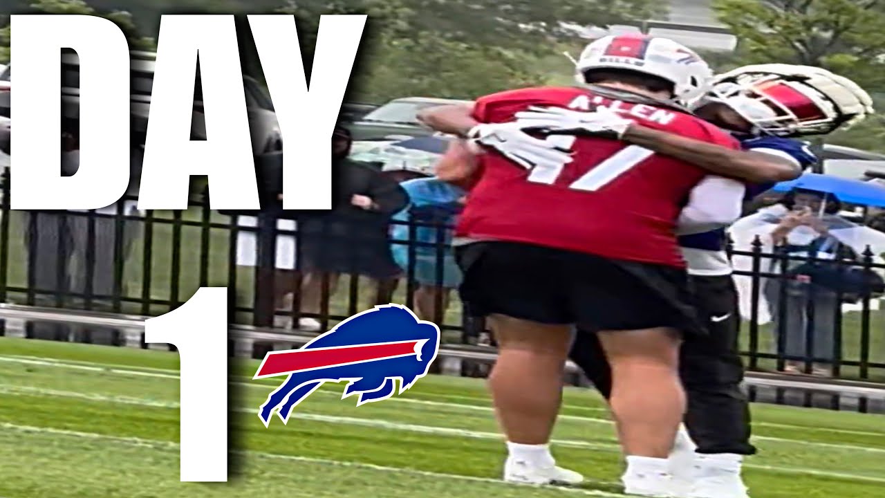 Buffalo Bills PHYSICAL Training Camp DAY 1 HIGHLIGHTS: Josh Allen & DJ building DANGEROUS CONNECTION