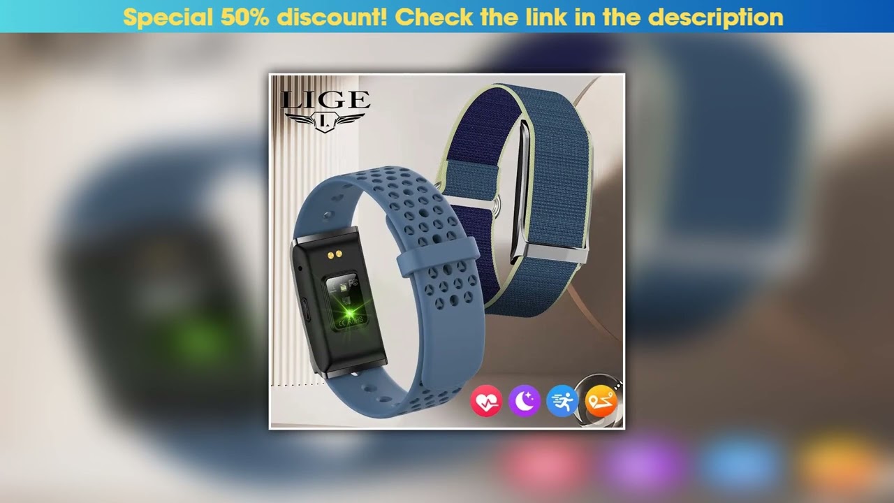 Hot Picks LIGE 2025 Smart Band Watch Heart Rate Health Monitoring Pedometer Sport Fitness Tracker E