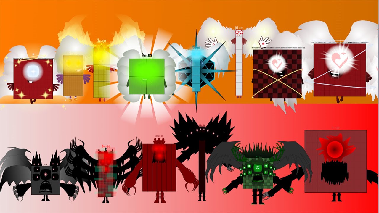 Watch & Compare Numberblocks Band Different (1VI - 1UV) vs  Uncannyblocks Band But Different