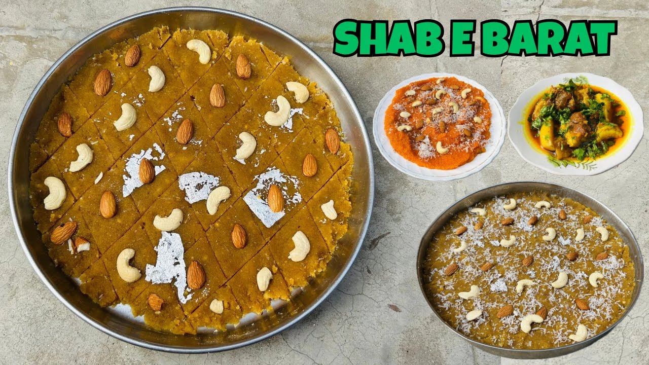 शबे बारात स्पेशल चने की दाल का हलवा 😍| Suji ka Halwa | Gosht Aloo Banaya 