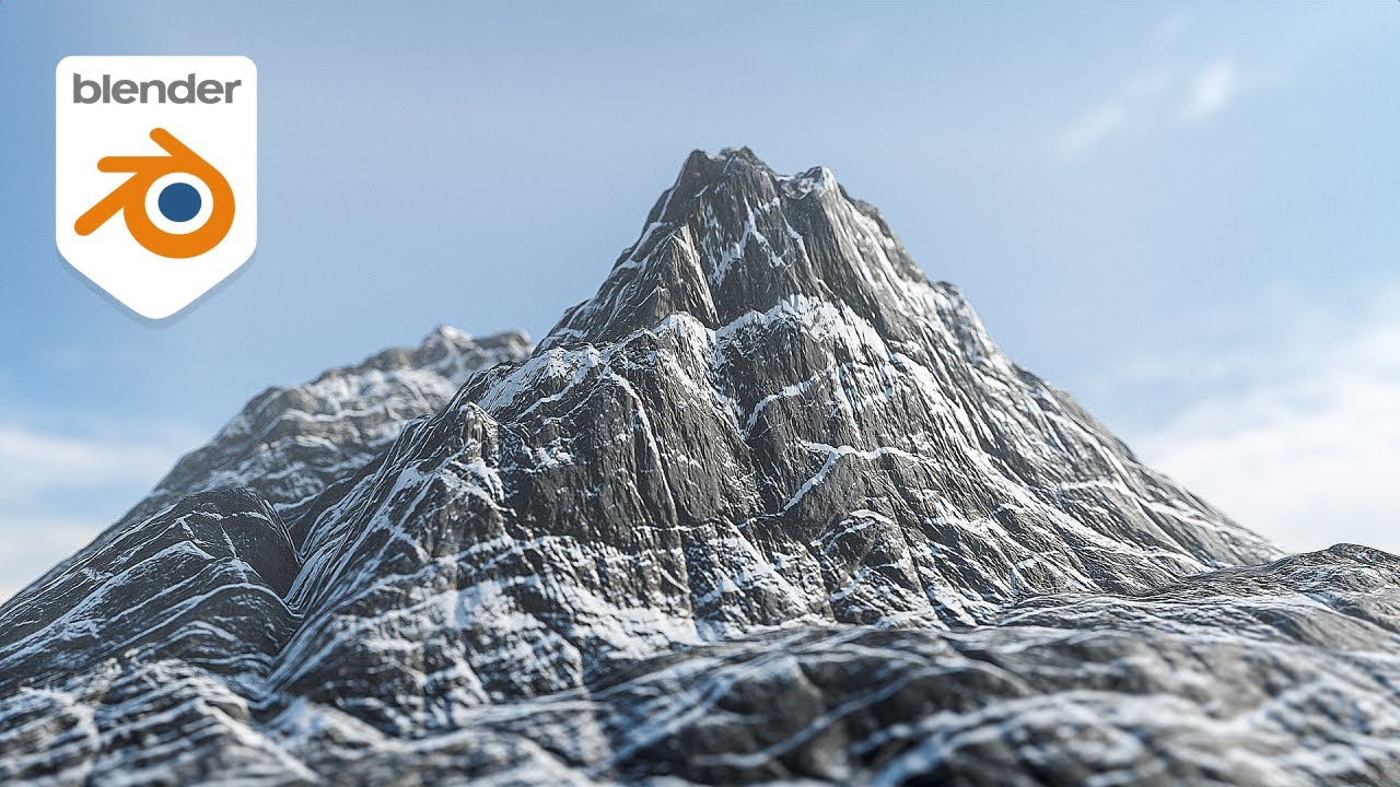 Como fazer MONTANHAS realistas no Blender 3D (poucos cliques)