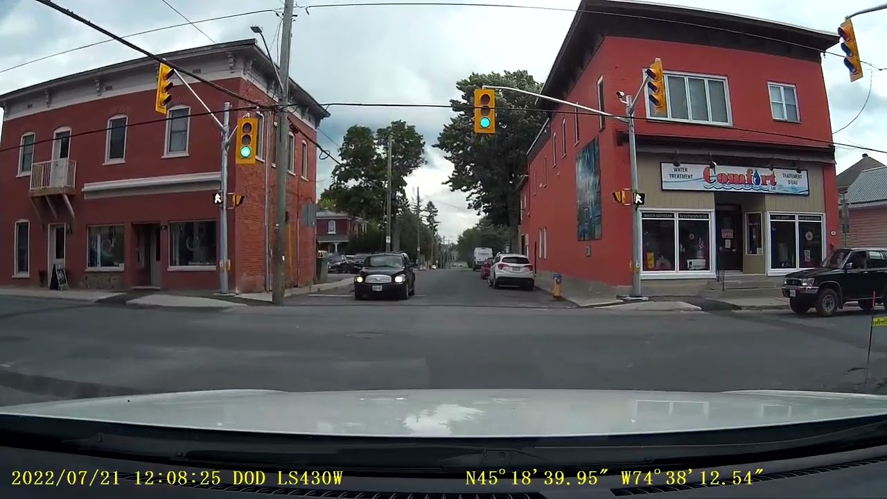 Alexandria,ON east on 43Kenyon,left on Bishop to Train Stn 2022 07 21