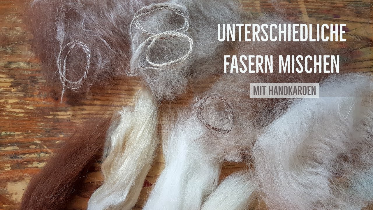 Fasern mischen [mit Handkarden] | chantimanou handSpinnerey