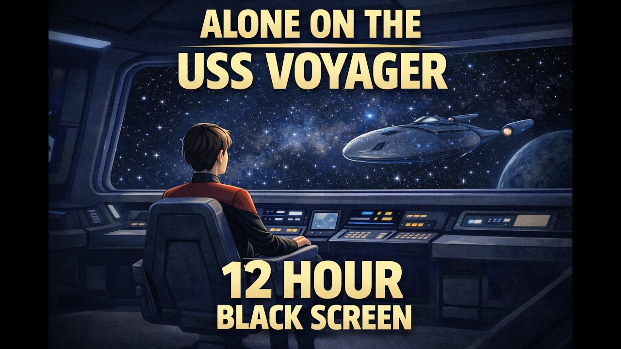 Alone on a Starship in Deep Space 🌌 | 12 Hours Spaceship Engine Ambience for Sleep 💤