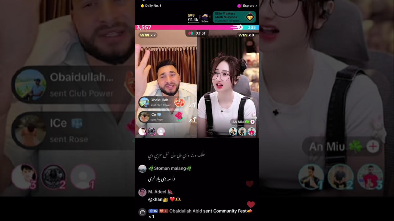 Waliullah chainise girl an miu funny gap shap entertainment video #live #waliullahsahibzada 