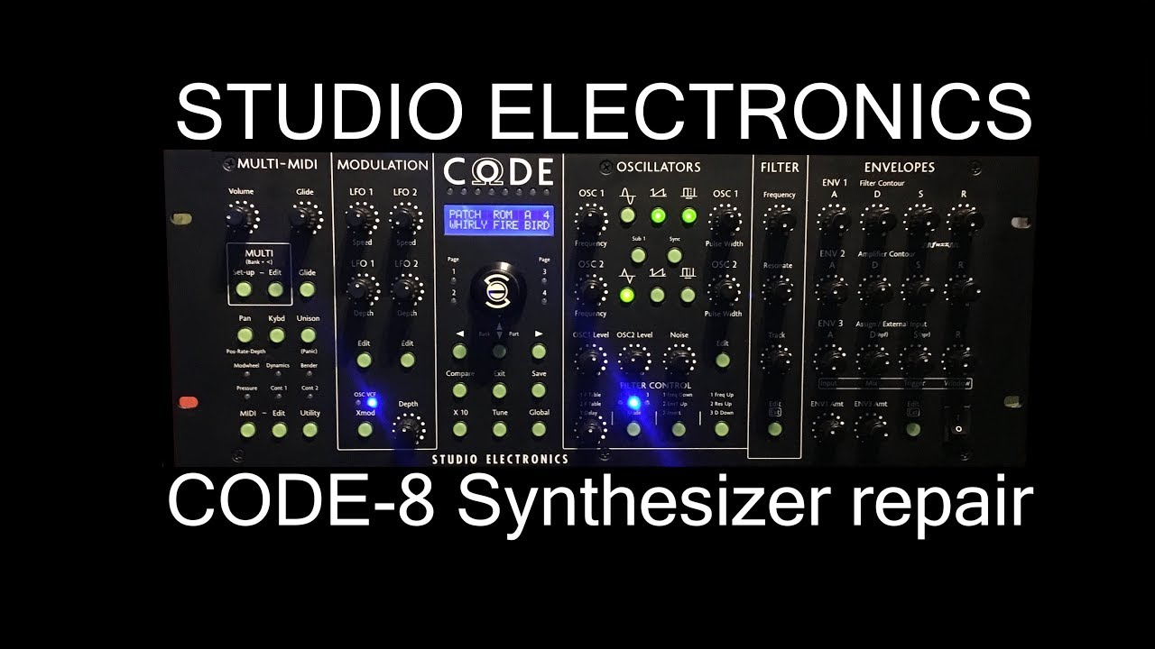 Синтезатор Studio Electronics CODE 8 — простой ремонт