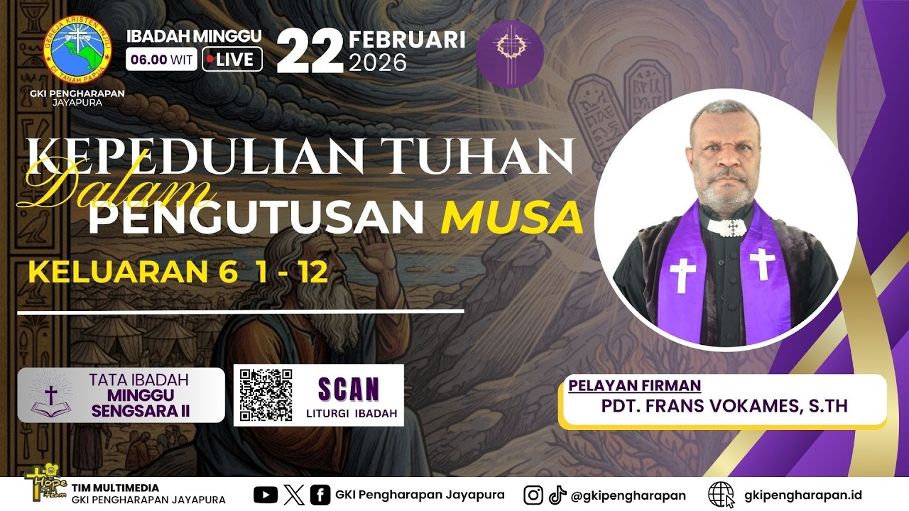 (22 FEBRUARI 2026) IBADAH MINGGU SENGSARA II 