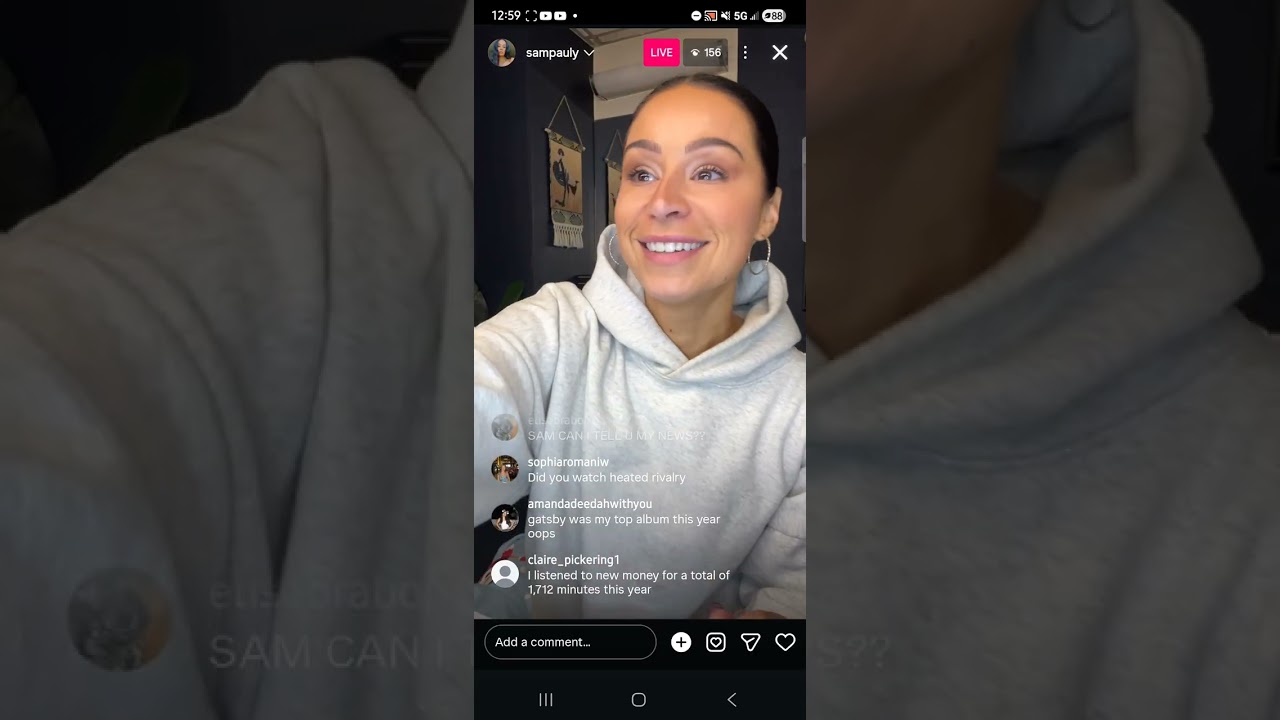 1-3-26 | Samantha Pauly Instagram Live | The Great Gatsby