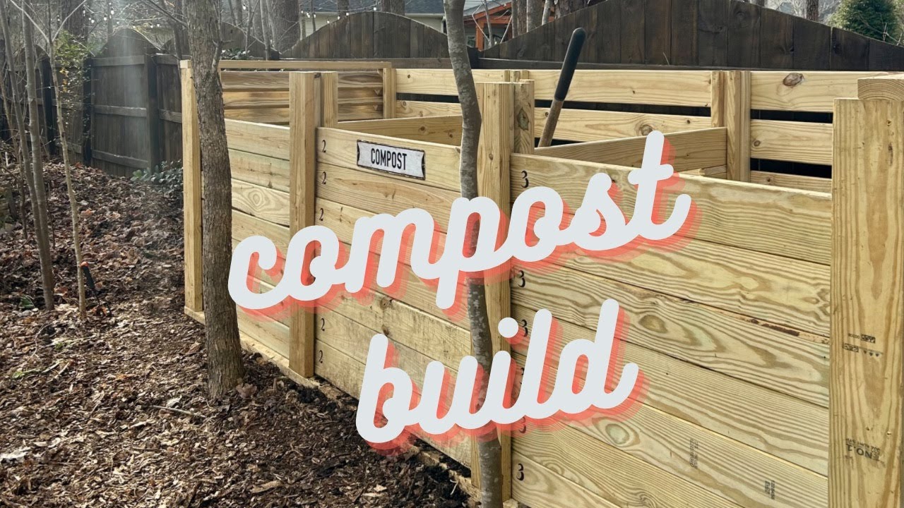 How to build a 3 bay compost bin