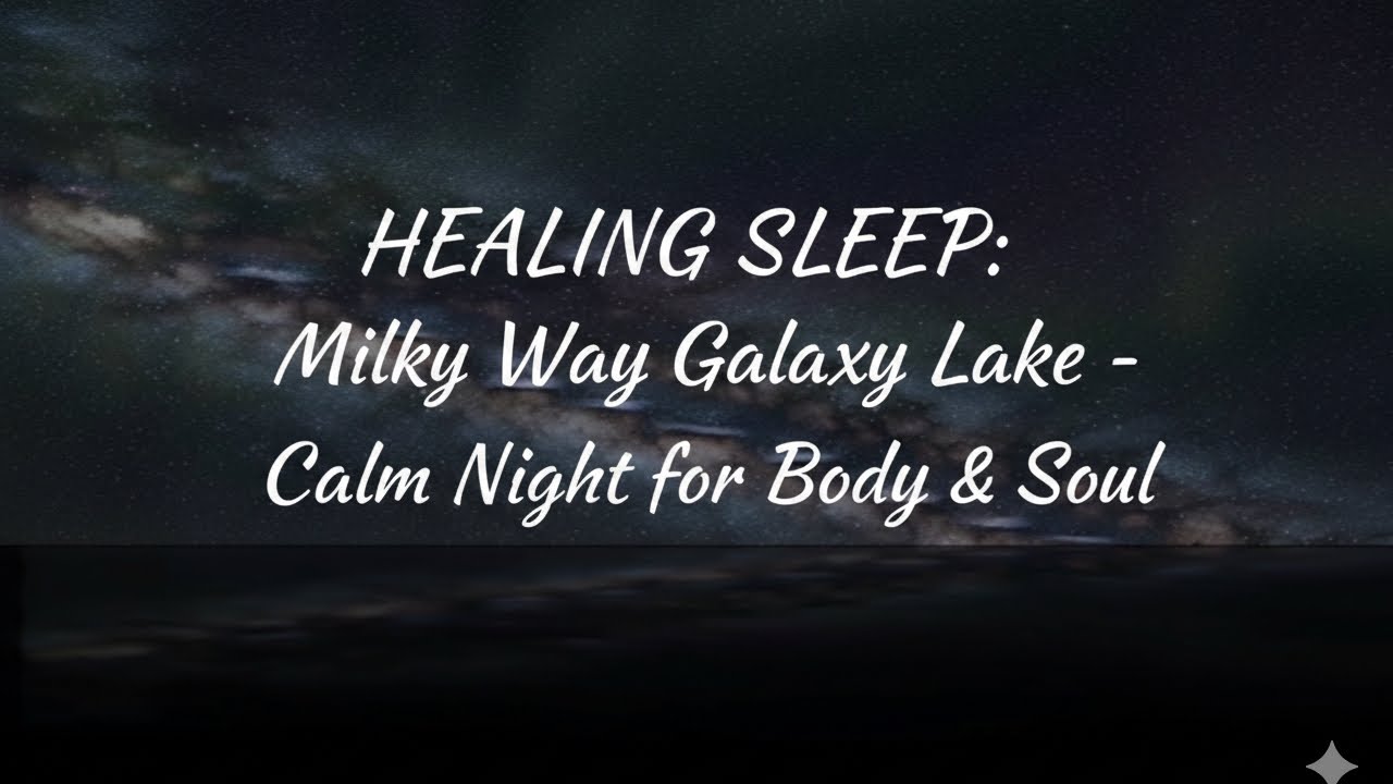 HEALING SLEEP: Milky Way Galaxy Lake - Calm Night for Body & Soul
