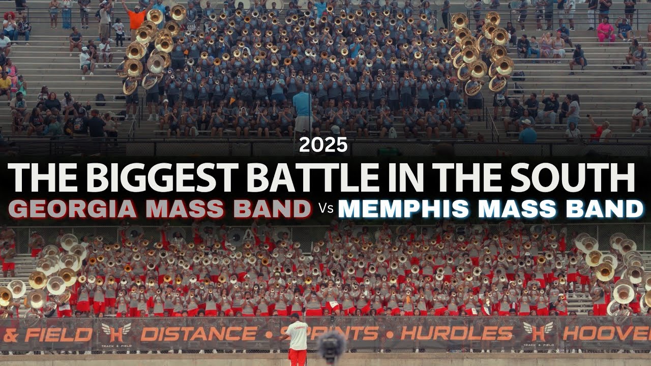 Georgia Mass Band vs Memphis Mass Band  | The Biggest Battle In The South 2025 | 4K 2160p 🔥🎥🎬‼️