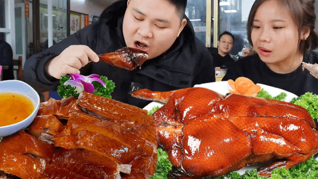 大胖二刷广东烧鹅！外皮焦香还爆汁水！烧鹅界天花板实锤！