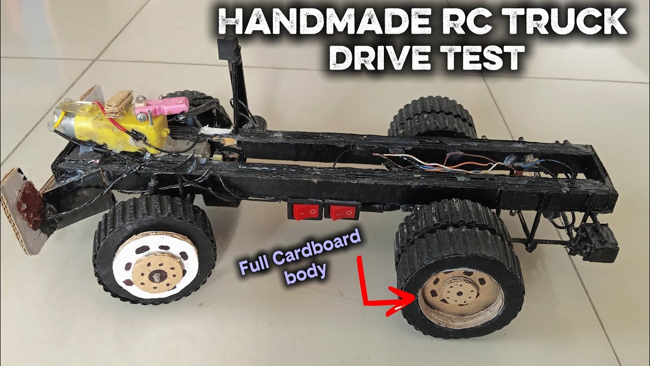MY Cardboard RC Truck Drive Test... 👌