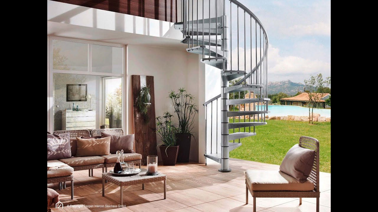 Außentreppe Steel Zink Sky - schnell geliefert von Treppen Intercon